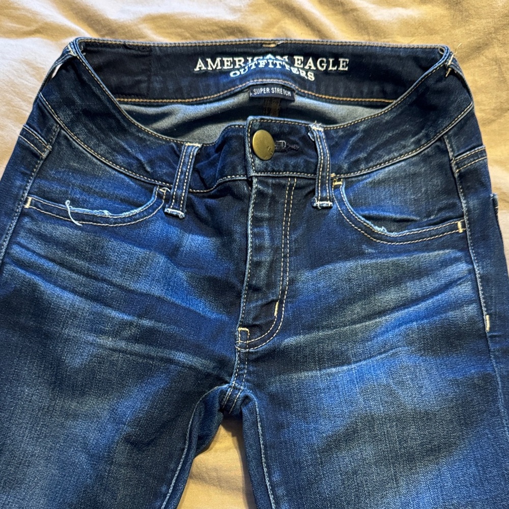 American Eagle Outfitters Women's Dark Blue Skinny Jeggings